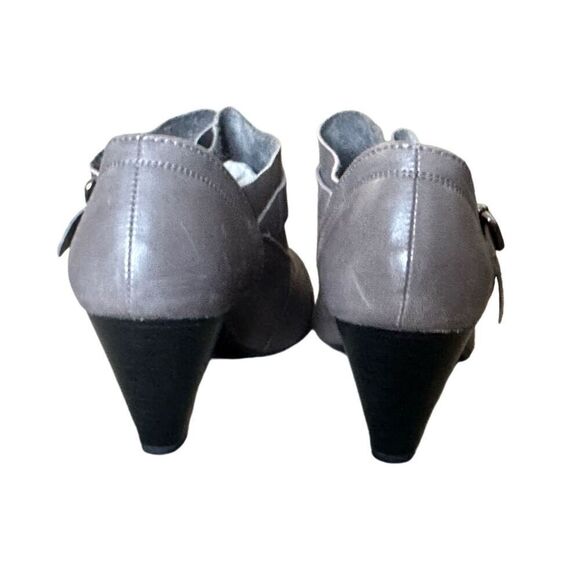 The Flexx Gray Leather Ankle Shoes Size 9 - Picture 4 of 9